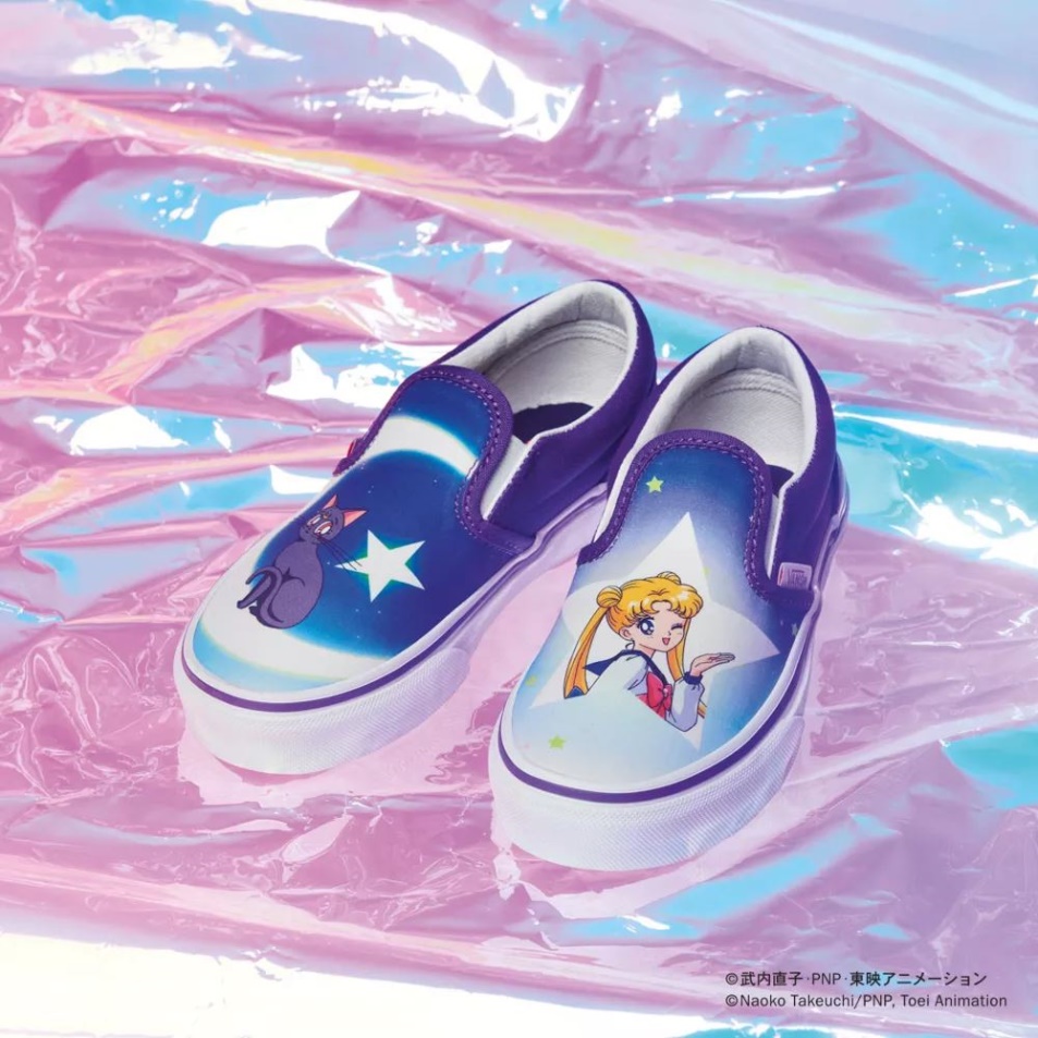 Gyerek Furgonok X Csinos Guarian Sailor Moon Klasszikus Bebújós Cipő (4-8 év) Kék-lila