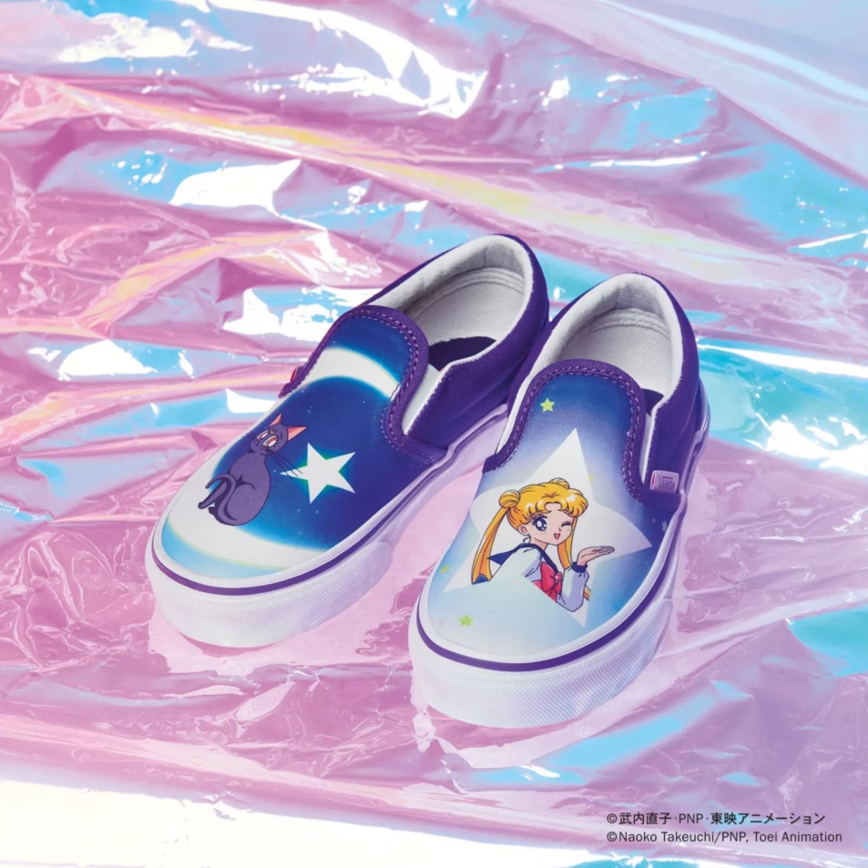 Gyerek Furgonok X Csinos Guarian Sailor Moon Klasszikus Bebújós Cipő (4-8 év) Kék-lila