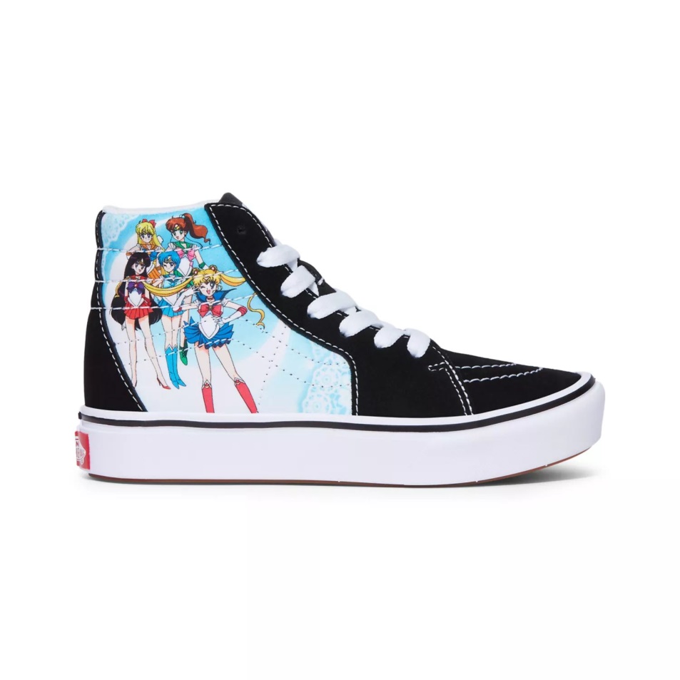 Gyerek Furgonok X Csinos őrző Tengerész Moon Comfycush Sk8-hi Cipő (4-8 év) Fekete