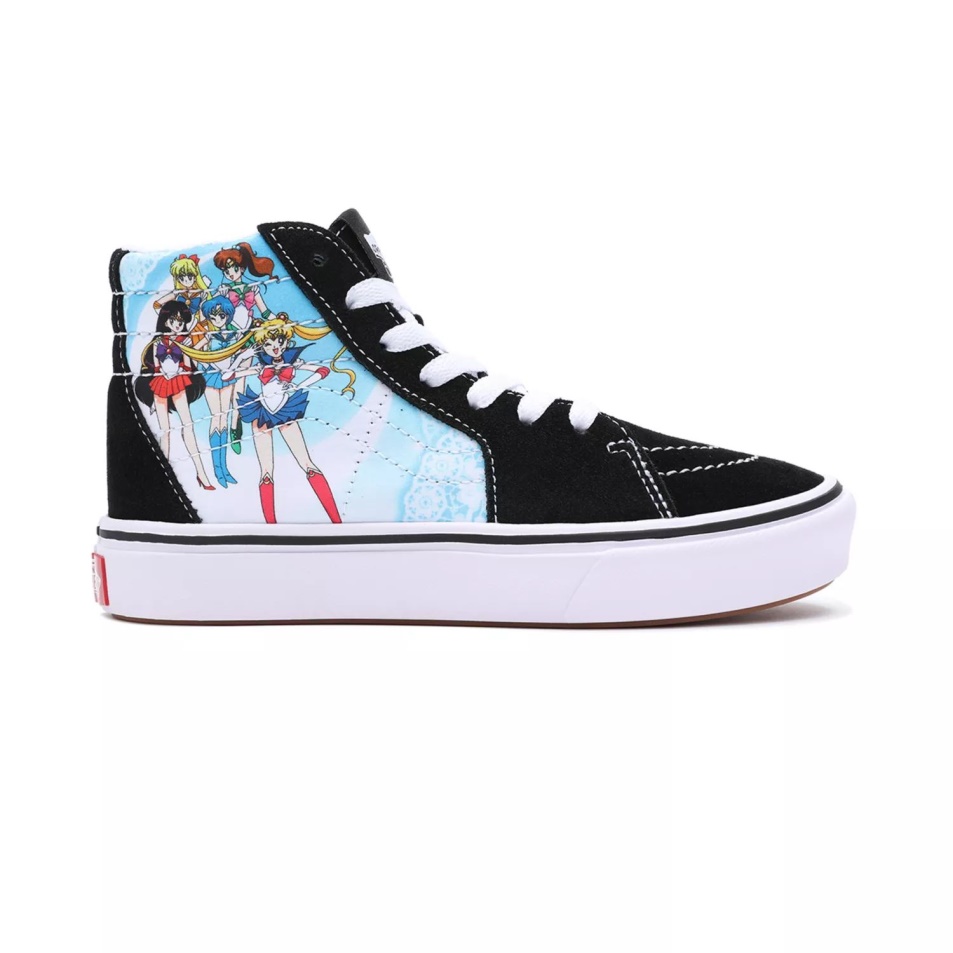 Gyerek Furgonok X Csinos őrző Tengerész Moon Comfycush Sk8-hi Cipő (4-8 év) Fekete