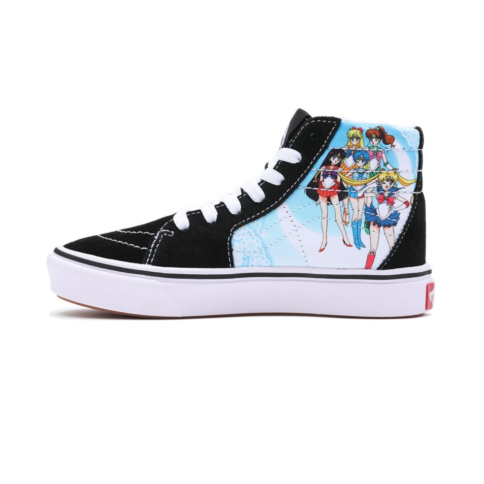 Gyerek Furgonok X Csinos őrző Tengerész Moon Comfycush Sk8-hi Cipő (4-8 év) Fekete