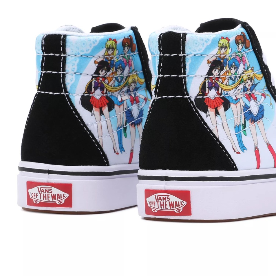 Gyerek Furgonok X Csinos őrző Tengerész Moon Comfycush Sk8-hi Cipő (4-8 év) Fekete