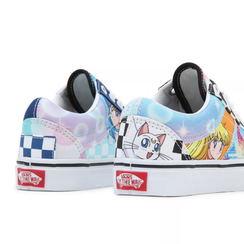 Gyerek Furgonok X Csinos Gyám Tengerész Moon Old Skool Patchwork Cipő (4-8 év) Multi