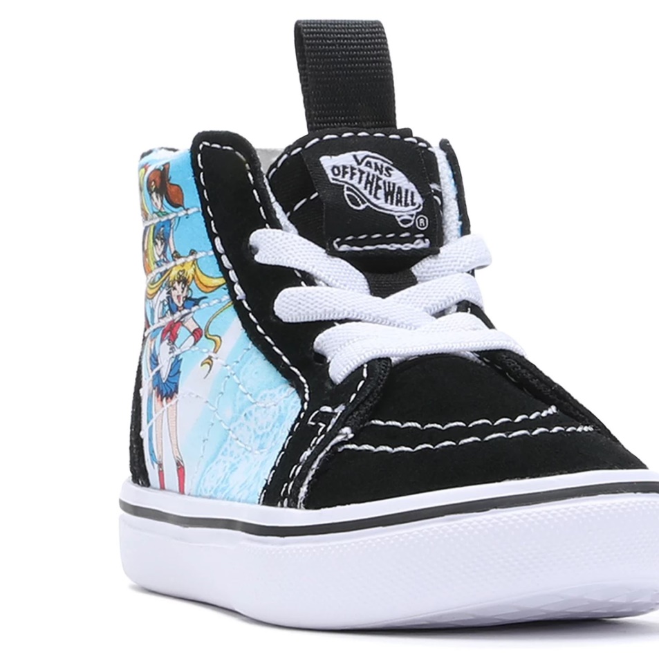 Kisteherautó X Csinos Gyám Tengerész Moon Comfycush Sk8-hi Cipzáros Cipő (1-4 éves) Fekete