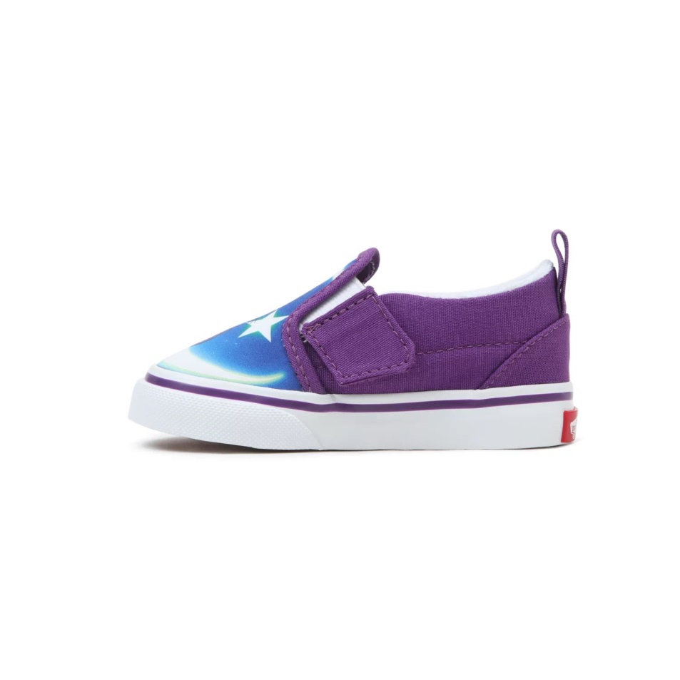 Kisteherautók X Csinos Gyám Tengerész Moon Slip-on V Cipő (1-4 éves) Kék-lila