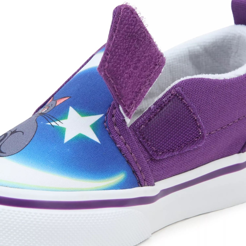 Kisteherautók X Csinos Gyám Tengerész Moon Slip-on V Cipő (1-4 éves) Kék-lila