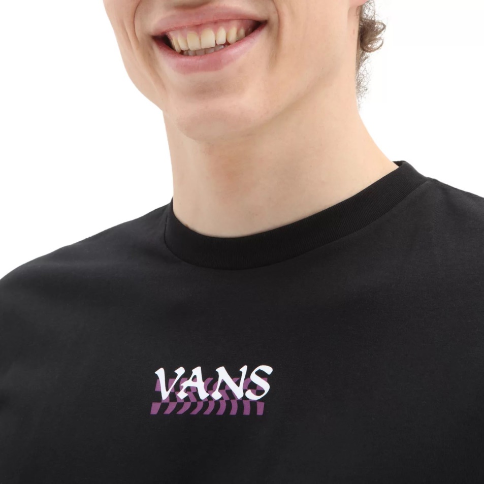 Vans Absztrakt Daze Hosszú Ujjú Póló Fekete