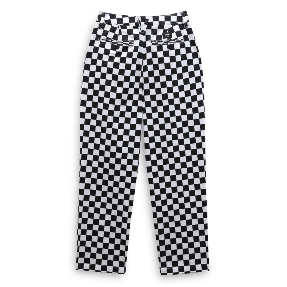 Furgonok Autentikus Női Chino Print Fekete-fehér