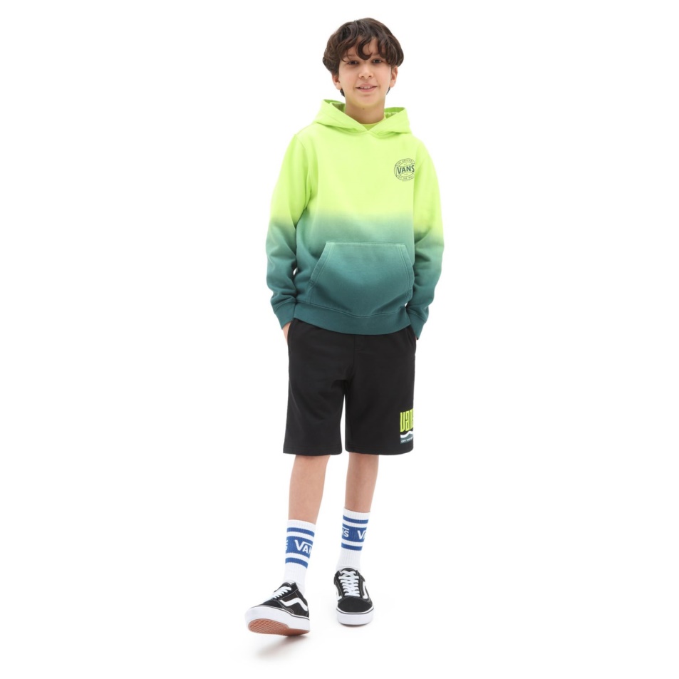 Vans Boys Dip Dye Pulóver Zöld-sárga