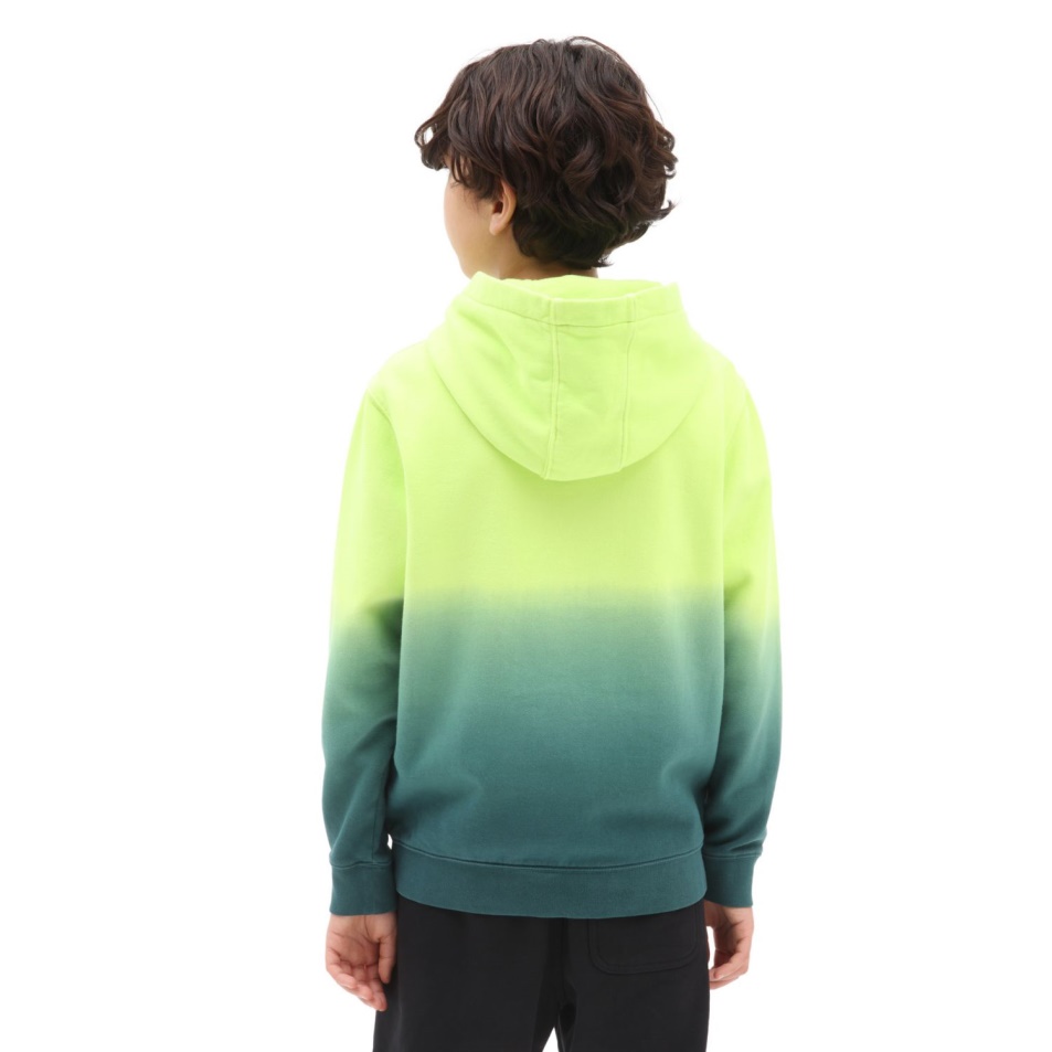 Vans Boys Dip Dye Pulóver Zöld-sárga