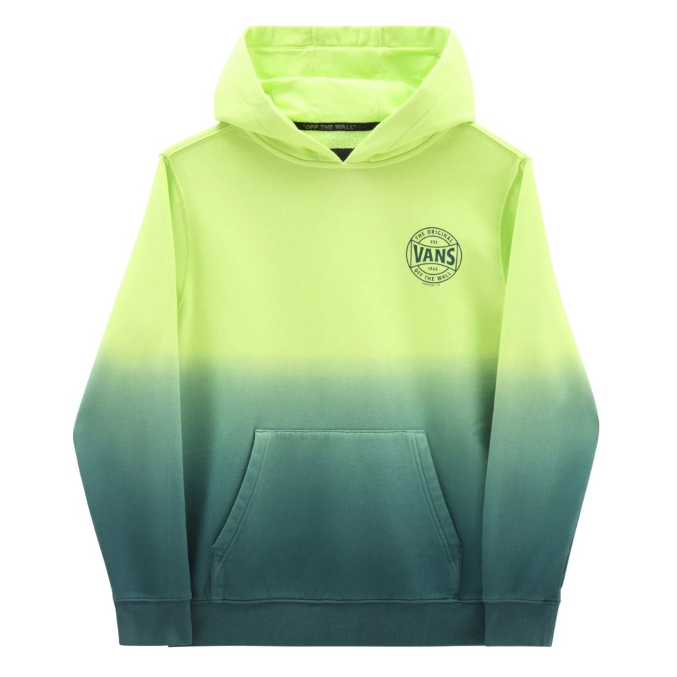 Vans Boys Dip Dye Pulóver Zöld-sárga