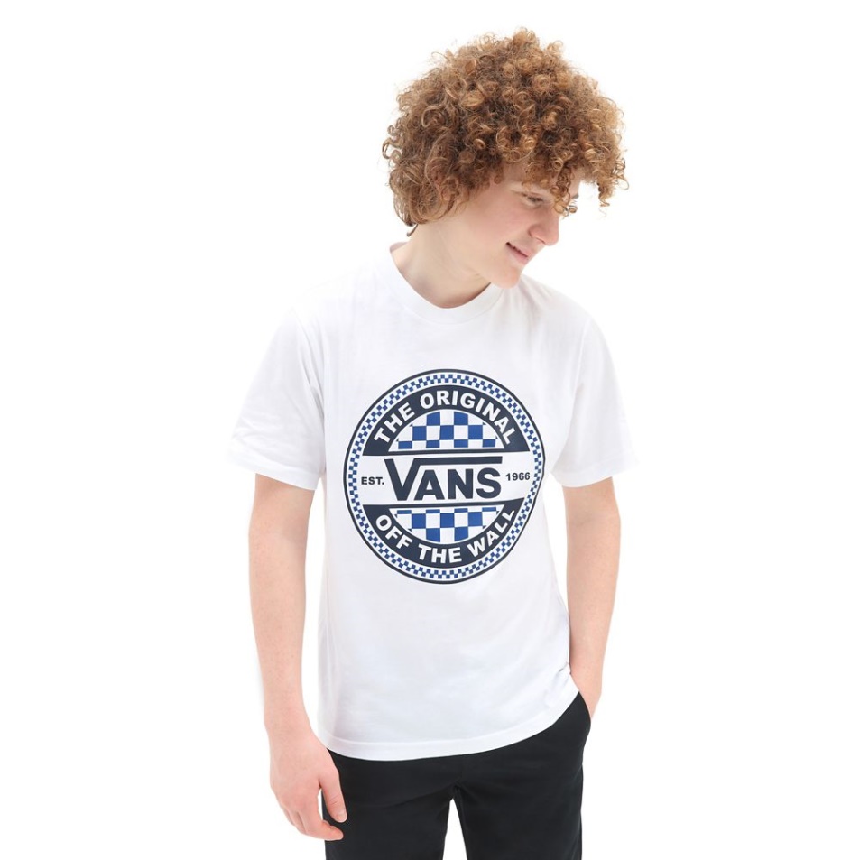 Vans Fiú Szezonális Kör Póló (8-14 év) Fehér