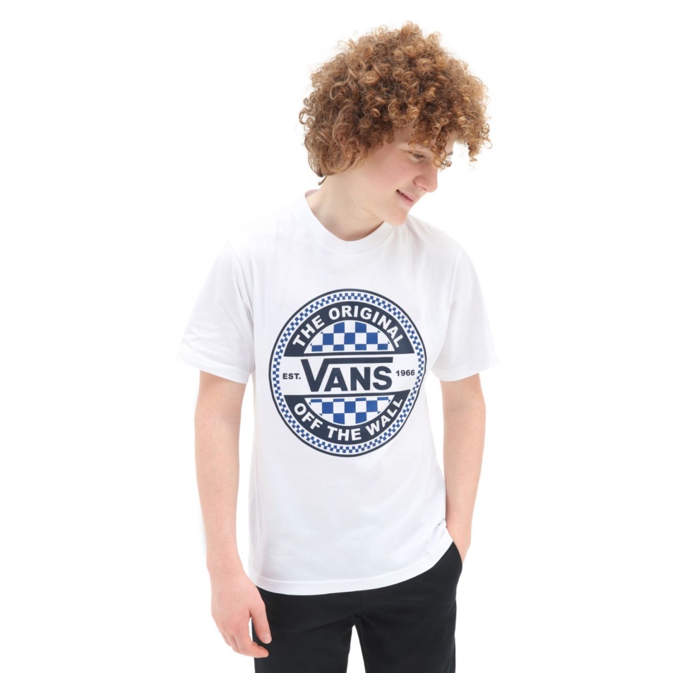 Vans Fiú Szezonális Kör Póló (8-14 év) Fehér