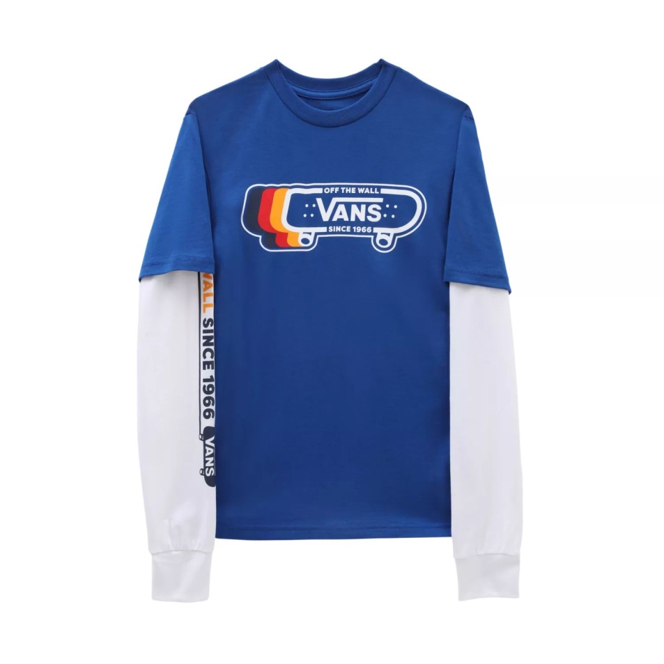 Vans Boys Sk8 1966 óta Twofer Hosszú Ujjú Póló (8-14 év) Kék