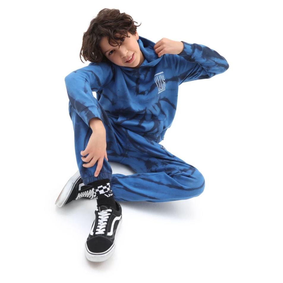 Vans Fiú Nyakkendő Festék Pulóver Kapucnis Pulóver (8-14 év) Kék