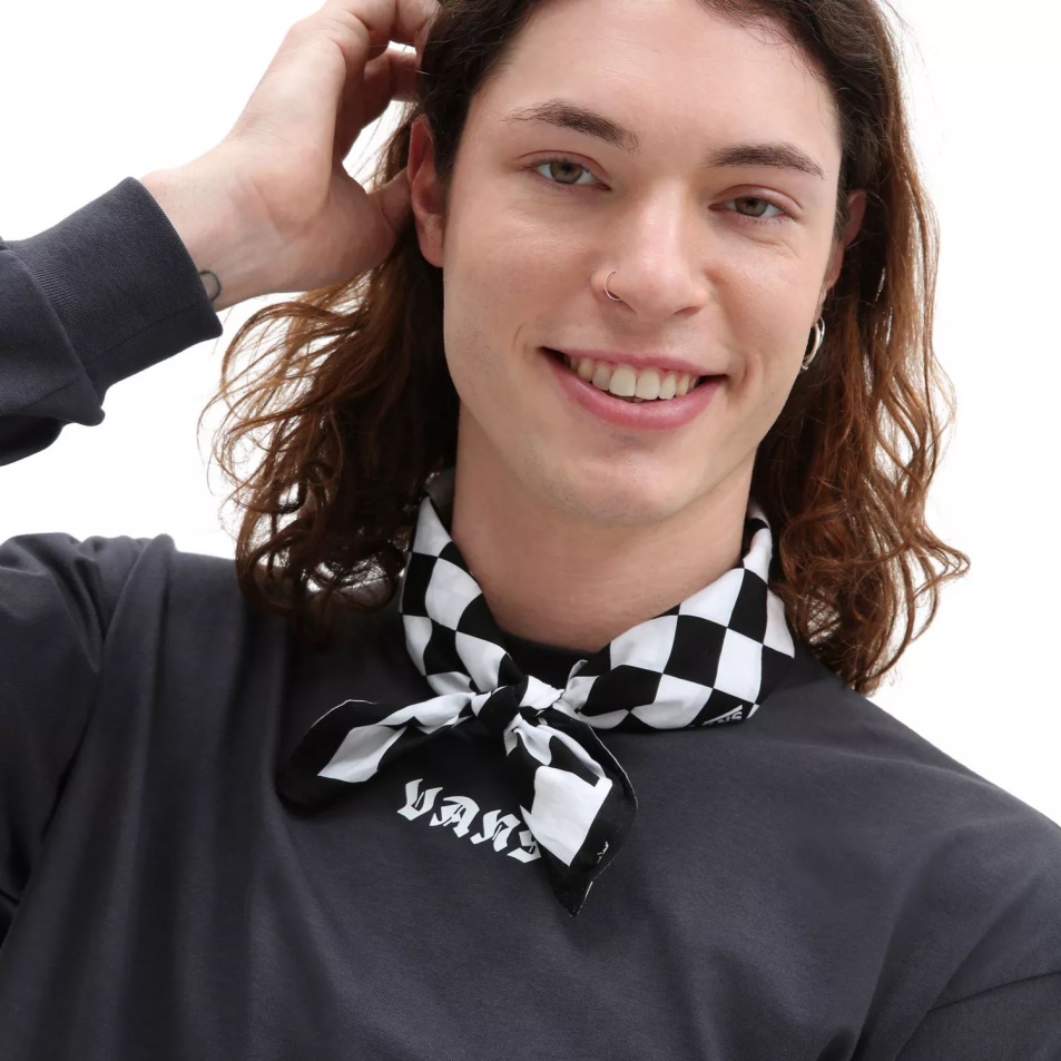 Kisteherautók Check Bandana Fekete-fehér