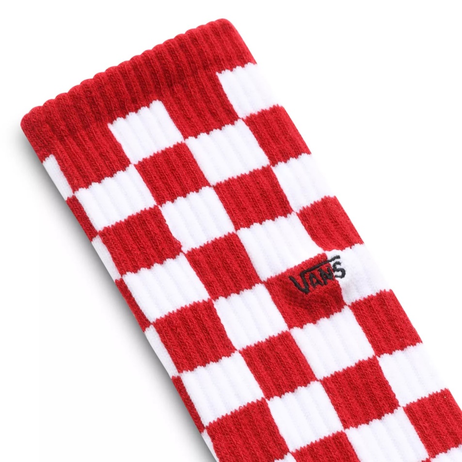 Vans Checkerboard Crew Ii Zokni (1 Pár) Piros