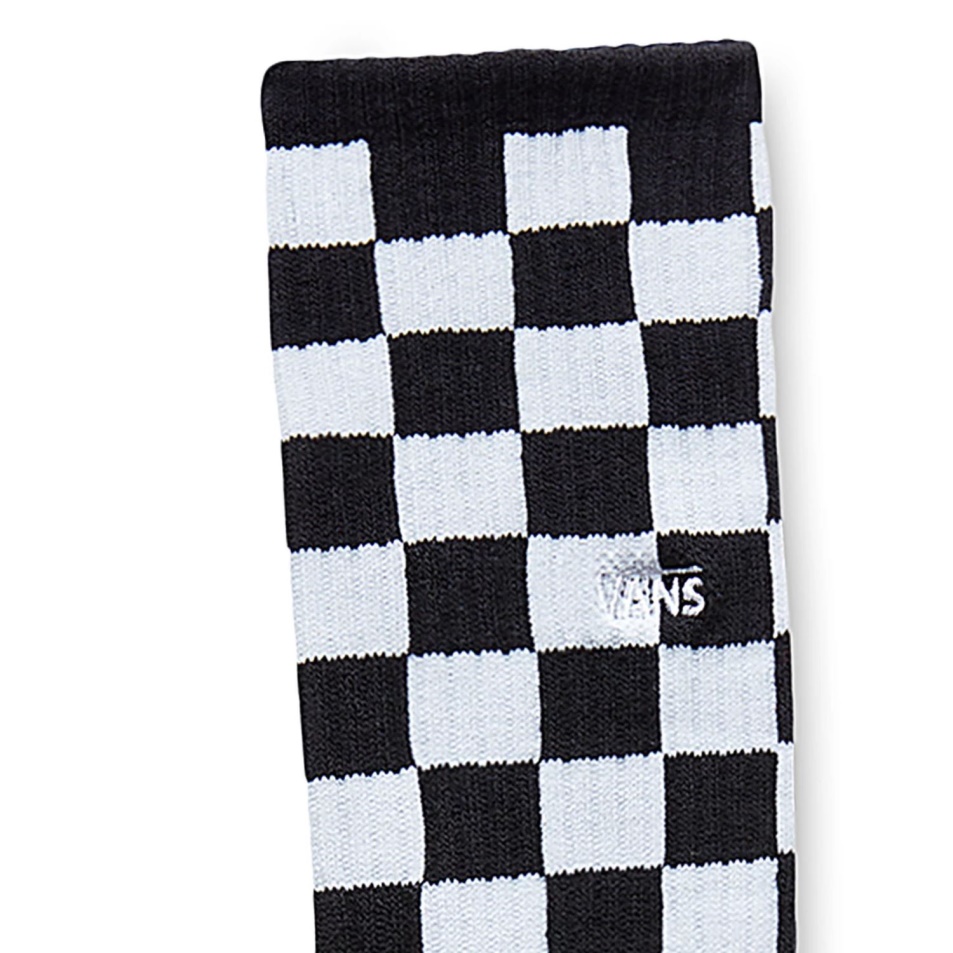 Vans Checkerboard Ii Crew Zokni (1 Pár Pk) Fekete-fehér