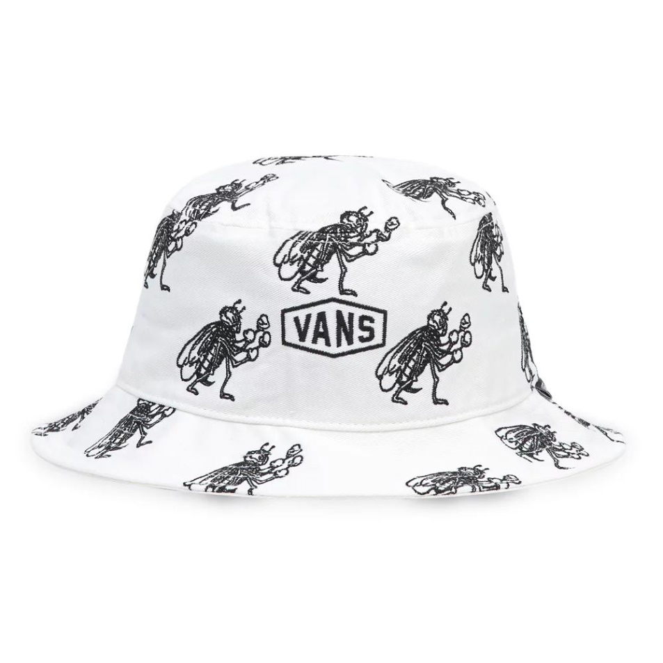 Vans Checkerboard Research Undertone Ii Bucket Hat White