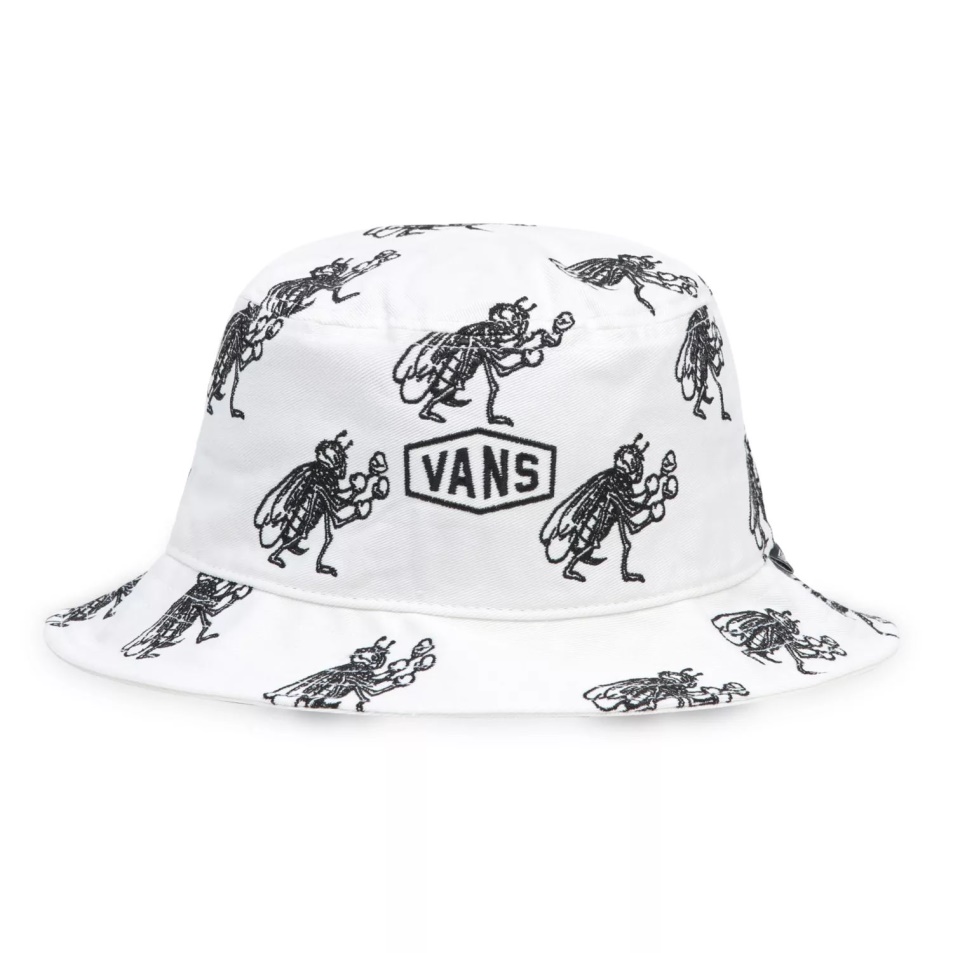 Vans Checkerboard Research Undertone Ii Bucket Hat White