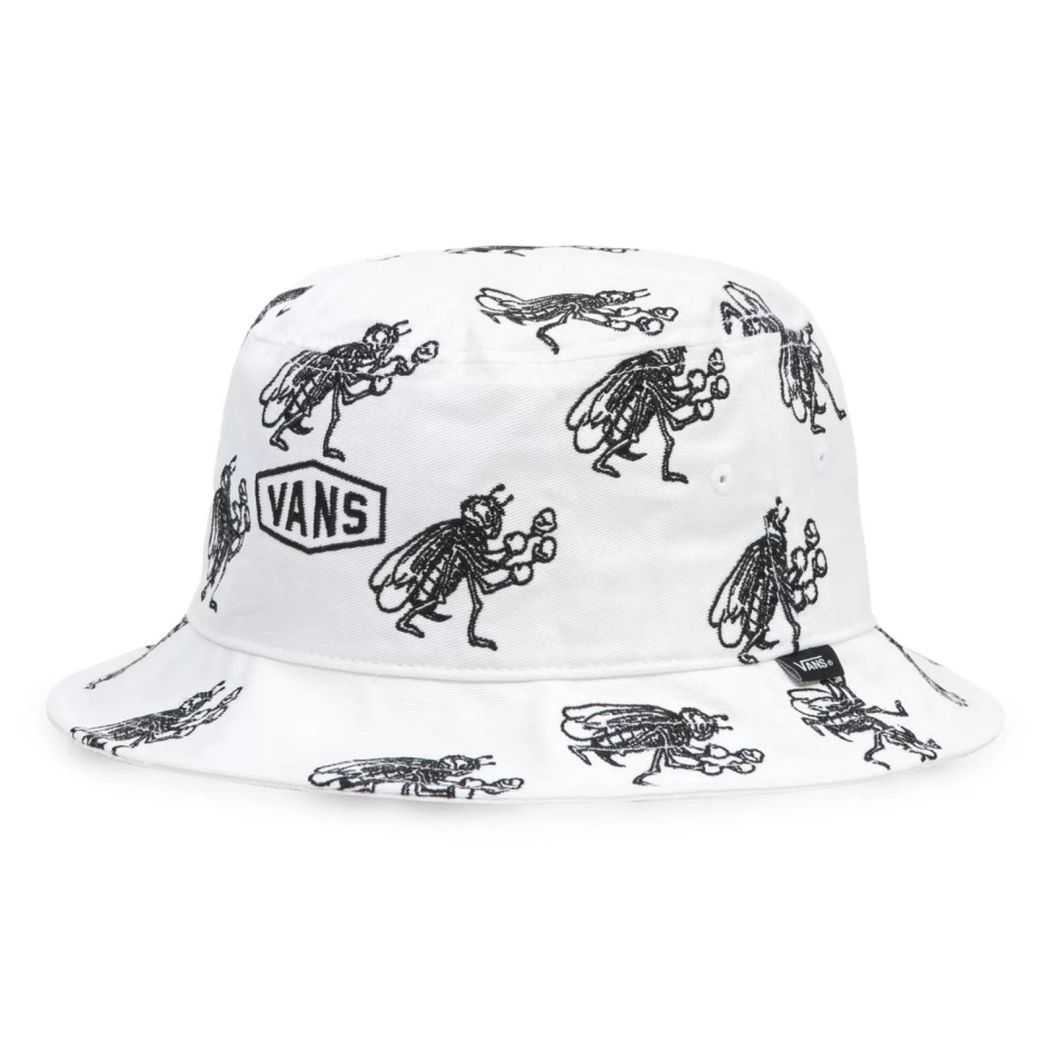 Vans Checkerboard Research Undertone Ii Bucket Hat White