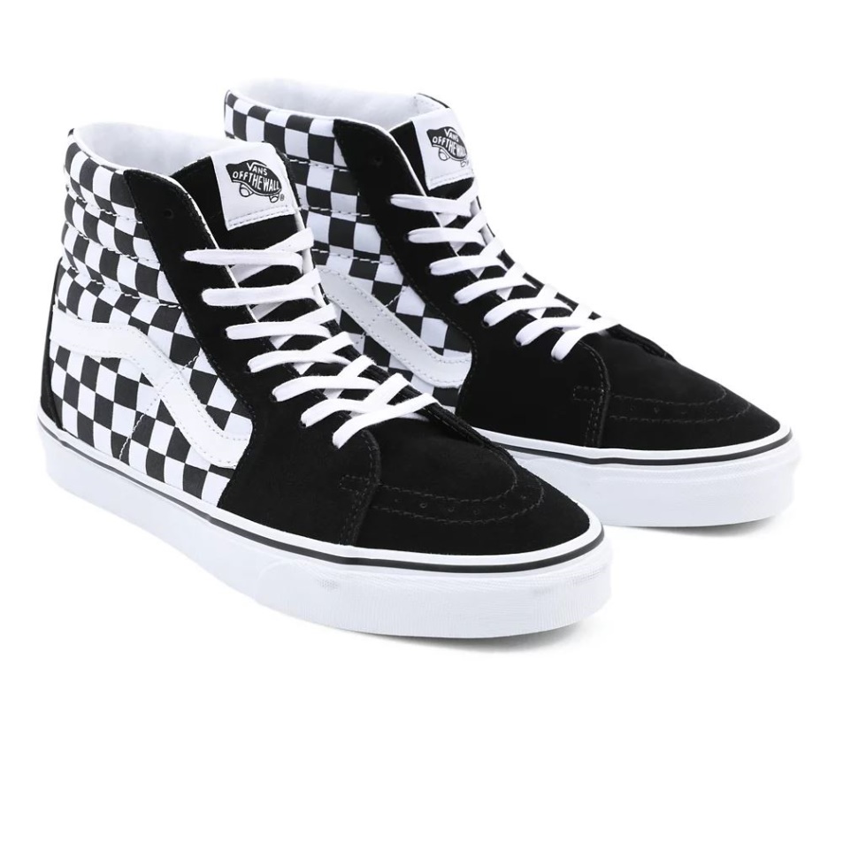 Furgonok Sakktábla Sk8-hi Cipő Fekete