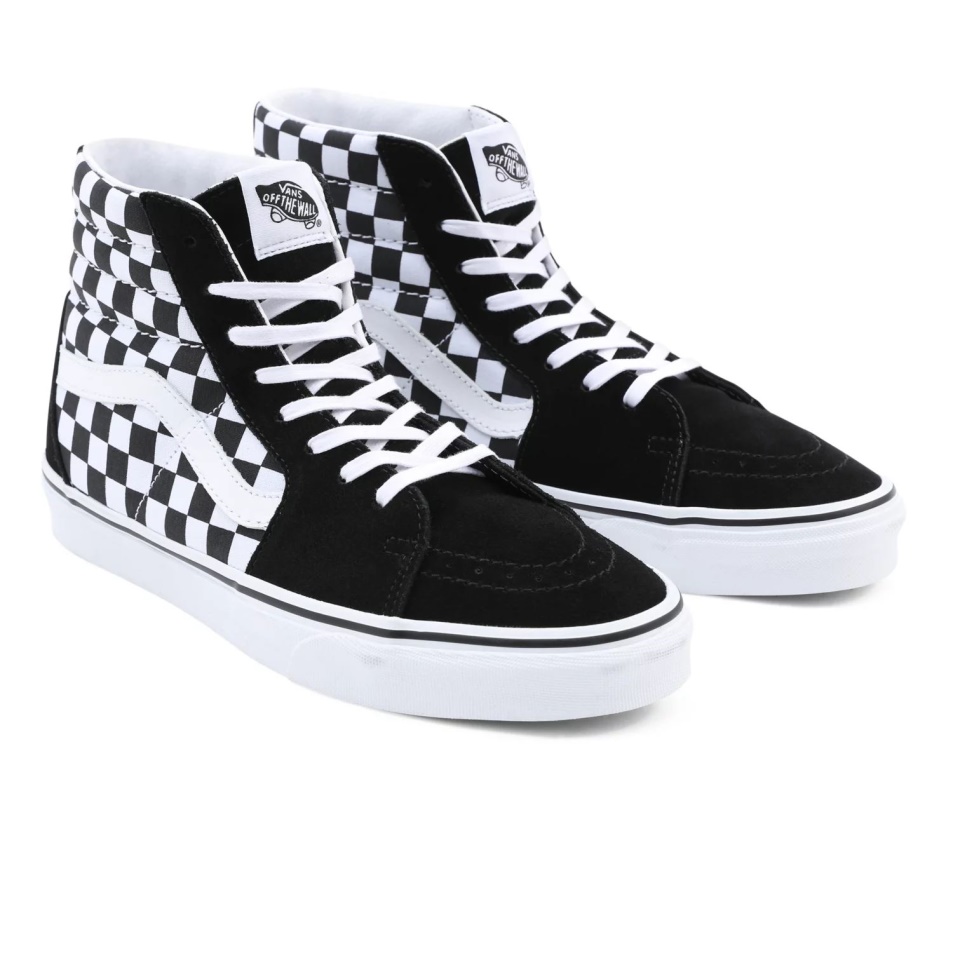 Furgonok Sakktábla Sk8-hi Cipő Fekete