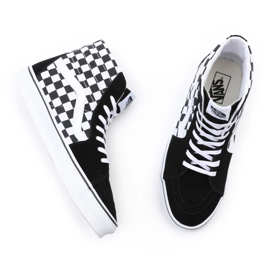 Furgonok Sakktábla Sk8-hi Cipő Fekete