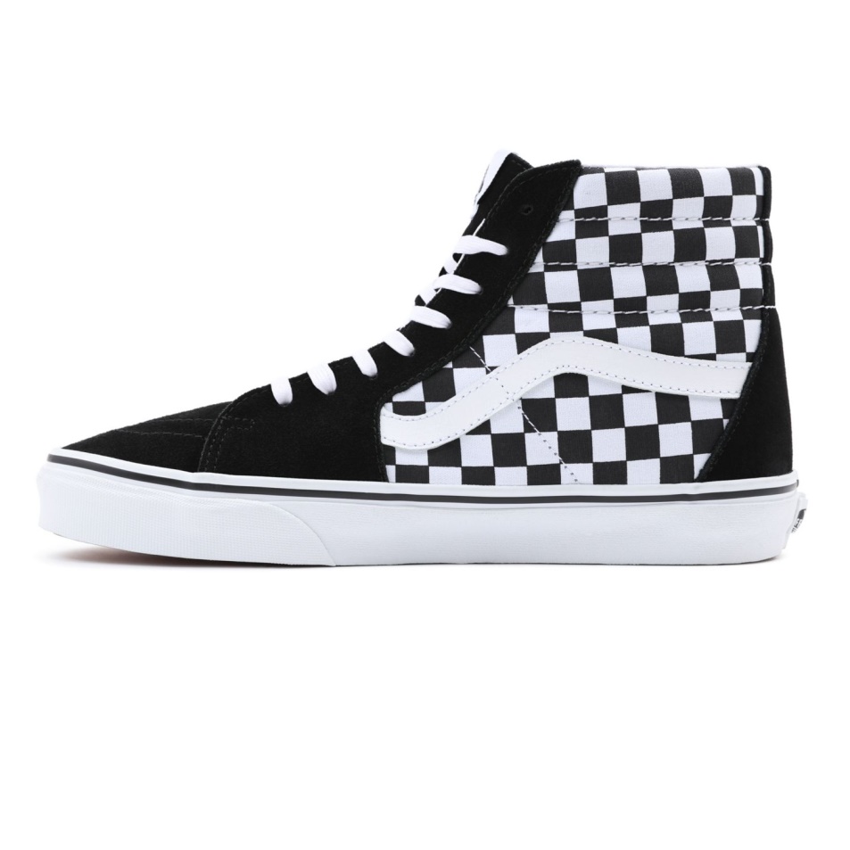 Furgonok Sakktábla Sk8-hi Cipő Fekete