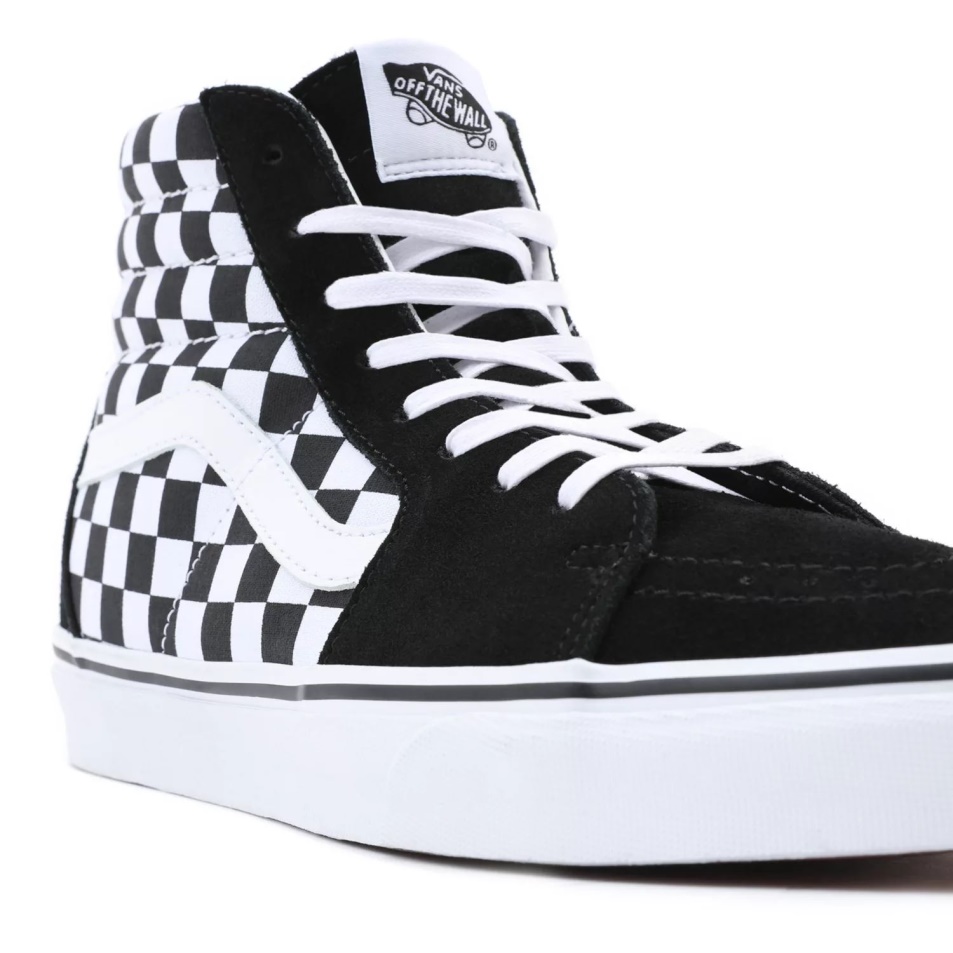Furgonok Sakktábla Sk8-hi Cipő Fekete