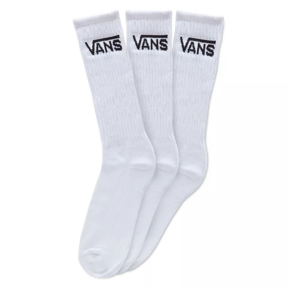 Vans Classic Crew Zokni (3 Pár Pk) Fehér