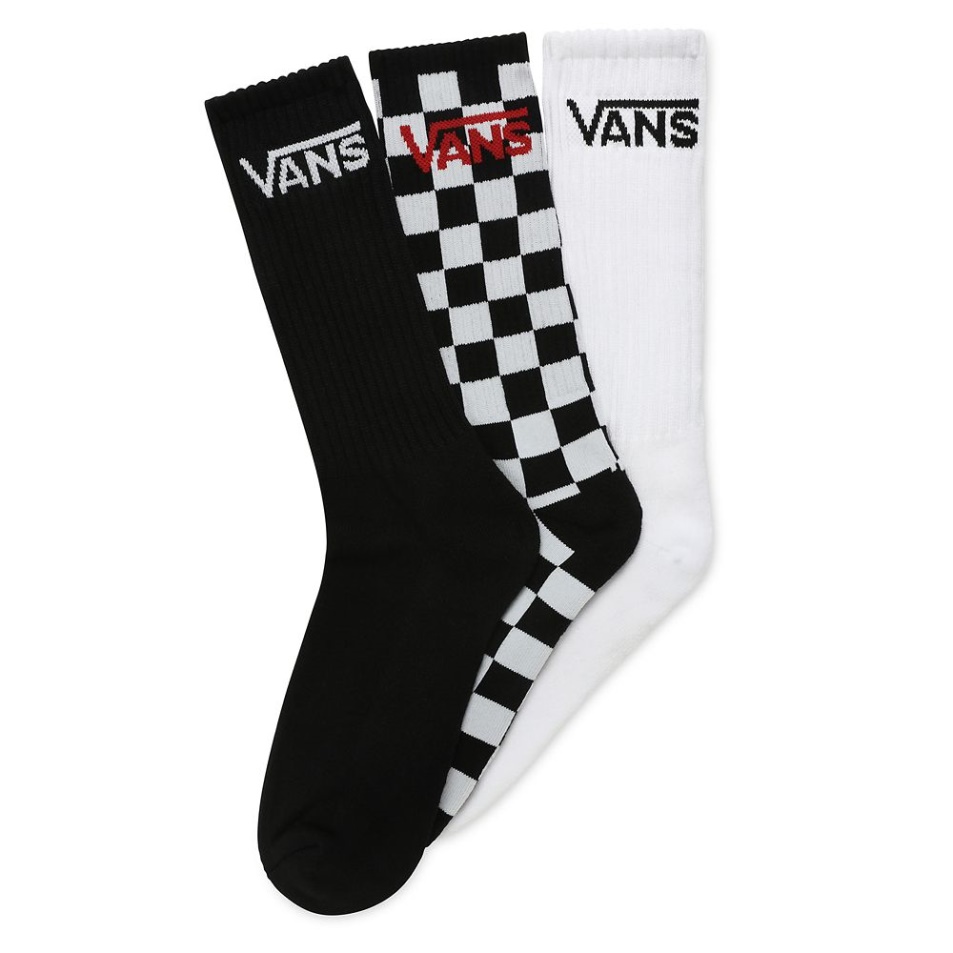 Vans Classic Crew Zokni (3 Pár) Fekete