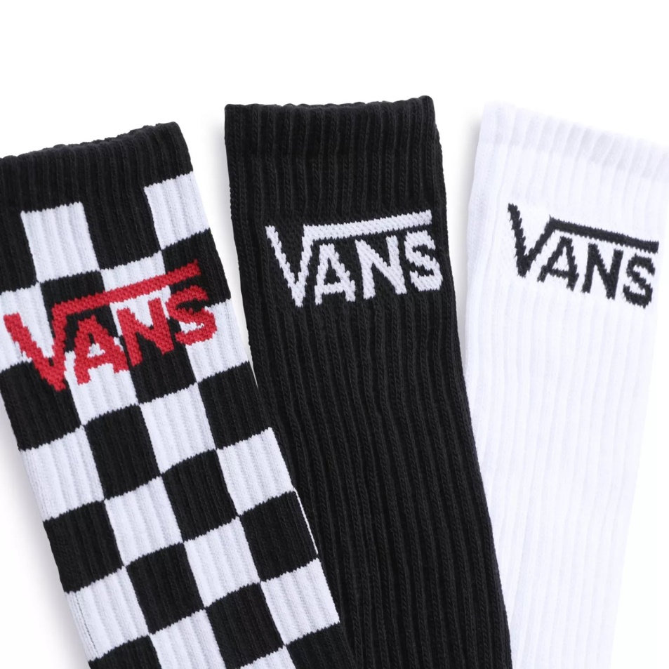 Vans Classic Crew Zokni (3 Pár) Fekete