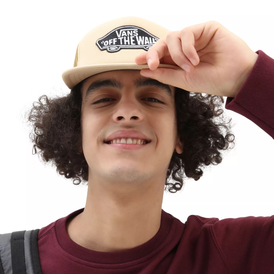 Furgonok Klasszikus Patch Trucker Sapka Bézs