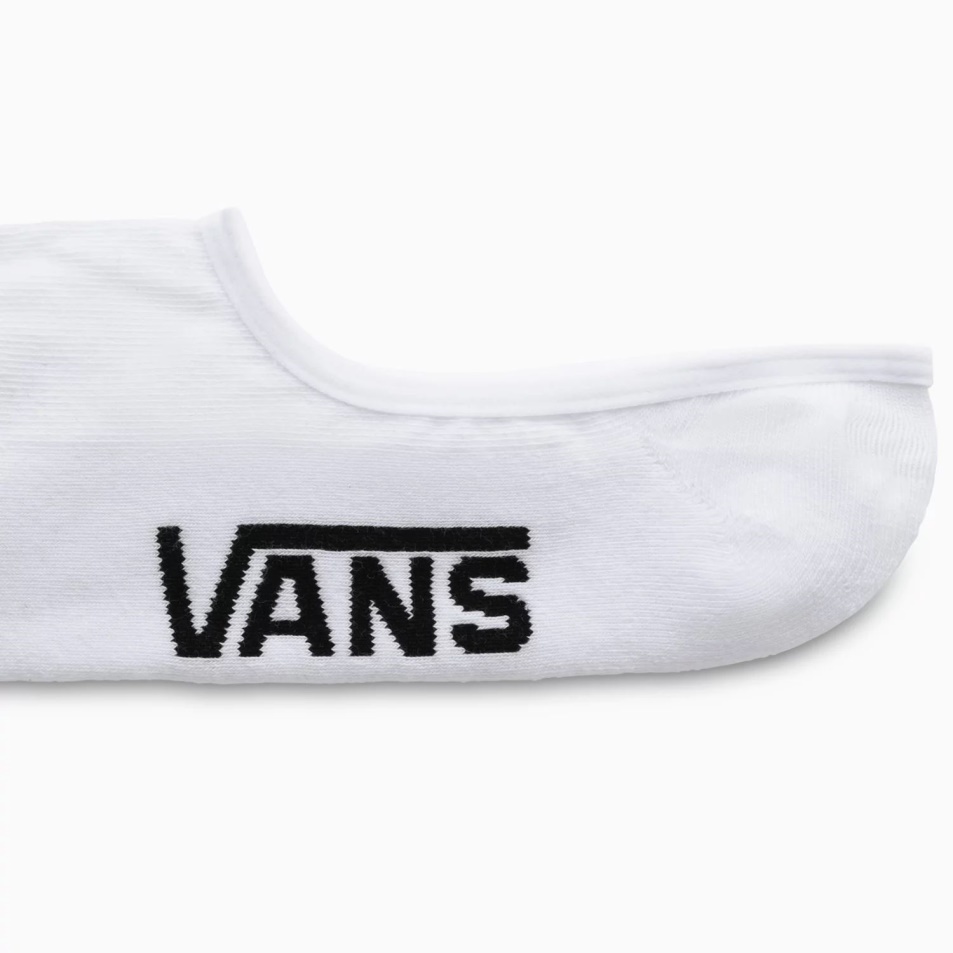 Vans Classic Super No Show Zokni (3 Pár Pk) Fehér