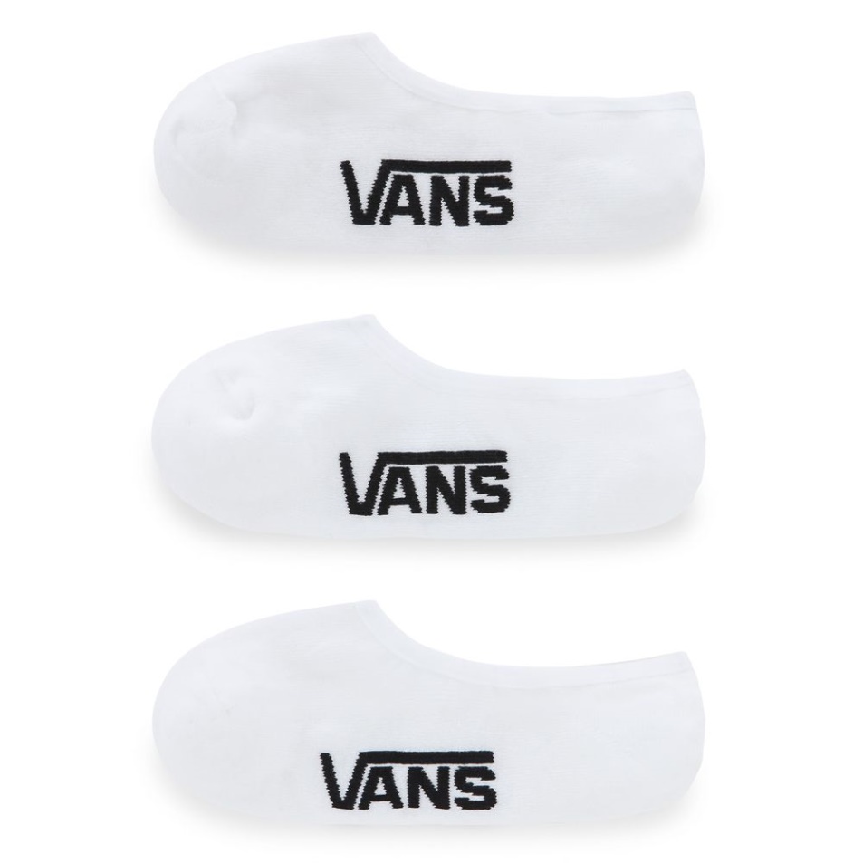 Vans Classic Super No Show Zokni (3 Pár) Fehér