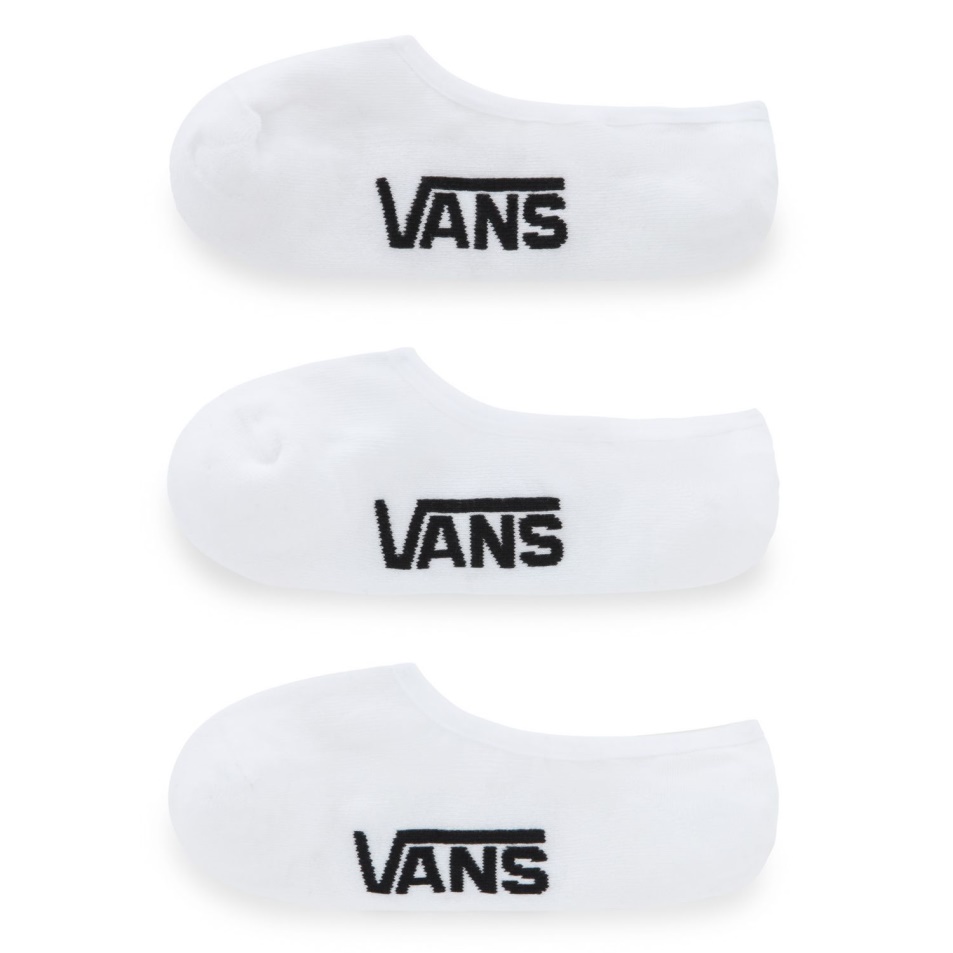 Vans Classic Super No Show Zokni (3 Pár) Fehér