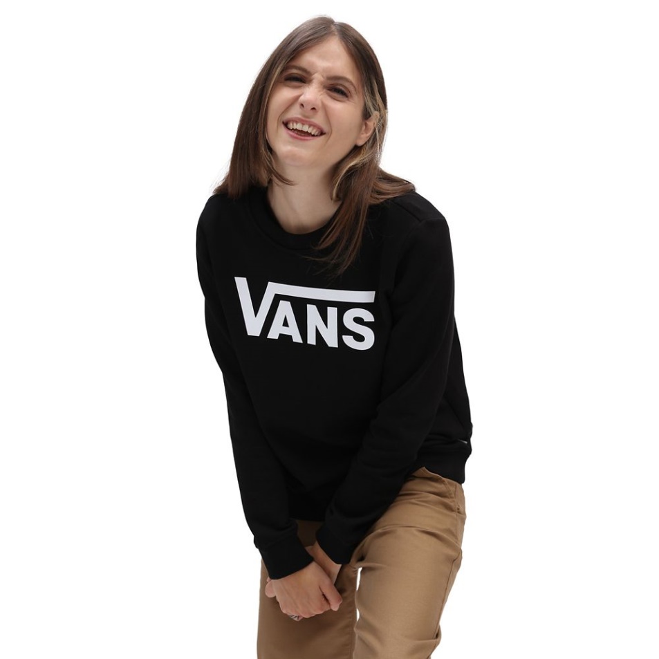 Vans Classic V Crew Pulóver Fekete