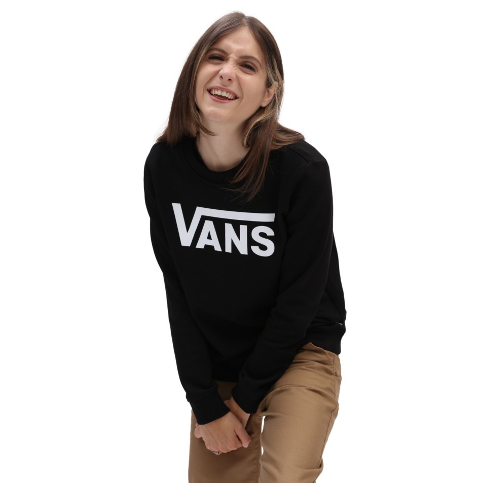 Vans Classic V Crew Pulóver Fekete