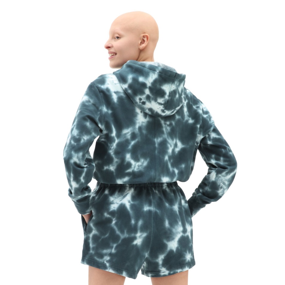 Furgonok Felhő Mosó Kapucnis Jumpsuit Kék