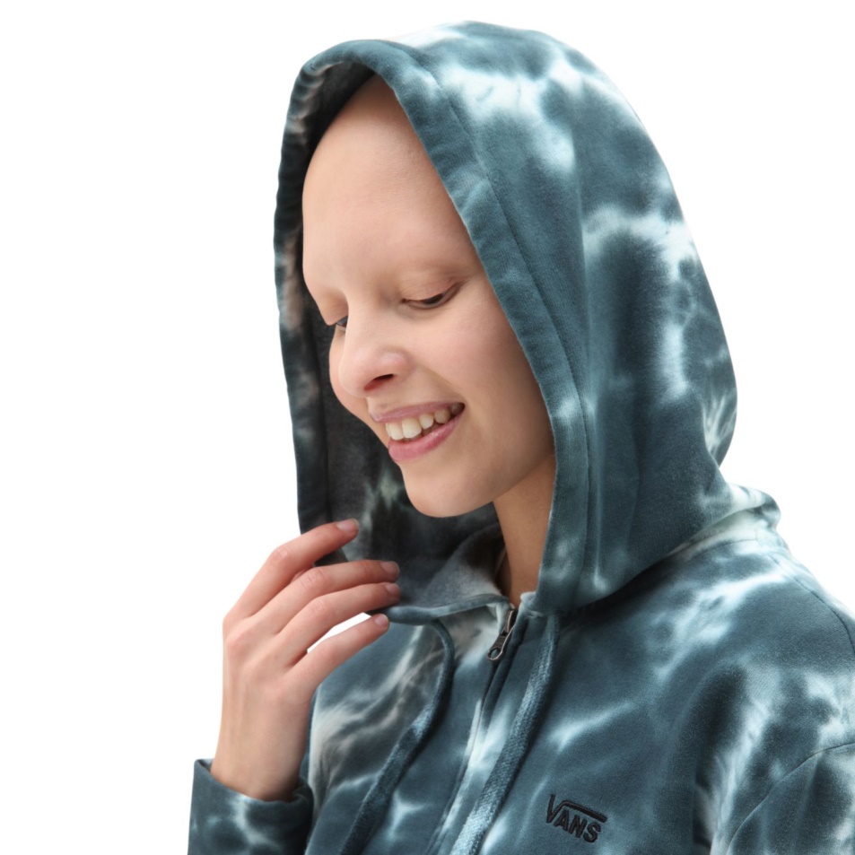 Furgonok Felhő Mosó Kapucnis Jumpsuit Kék