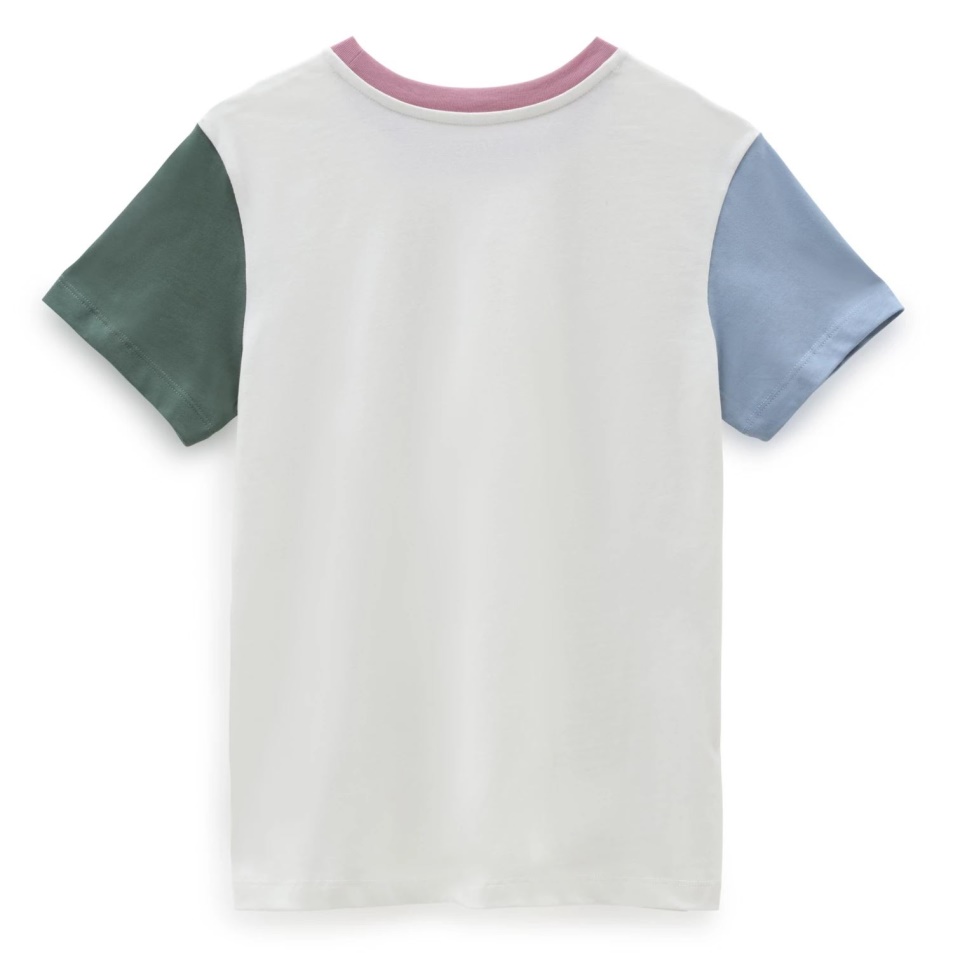Vans Colorblock Crew Póló Zöld-fehér