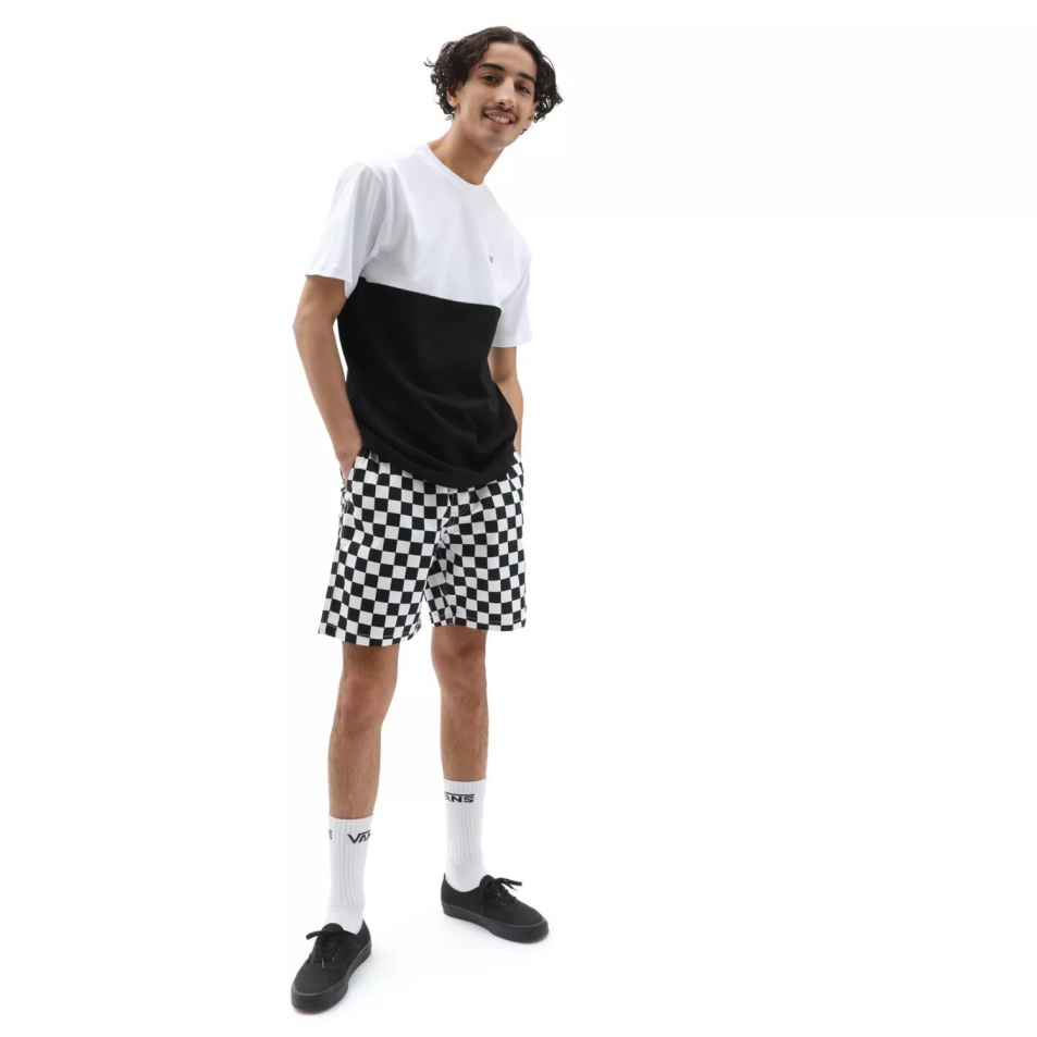 Vans Colorblock Póló Fekete-fehér