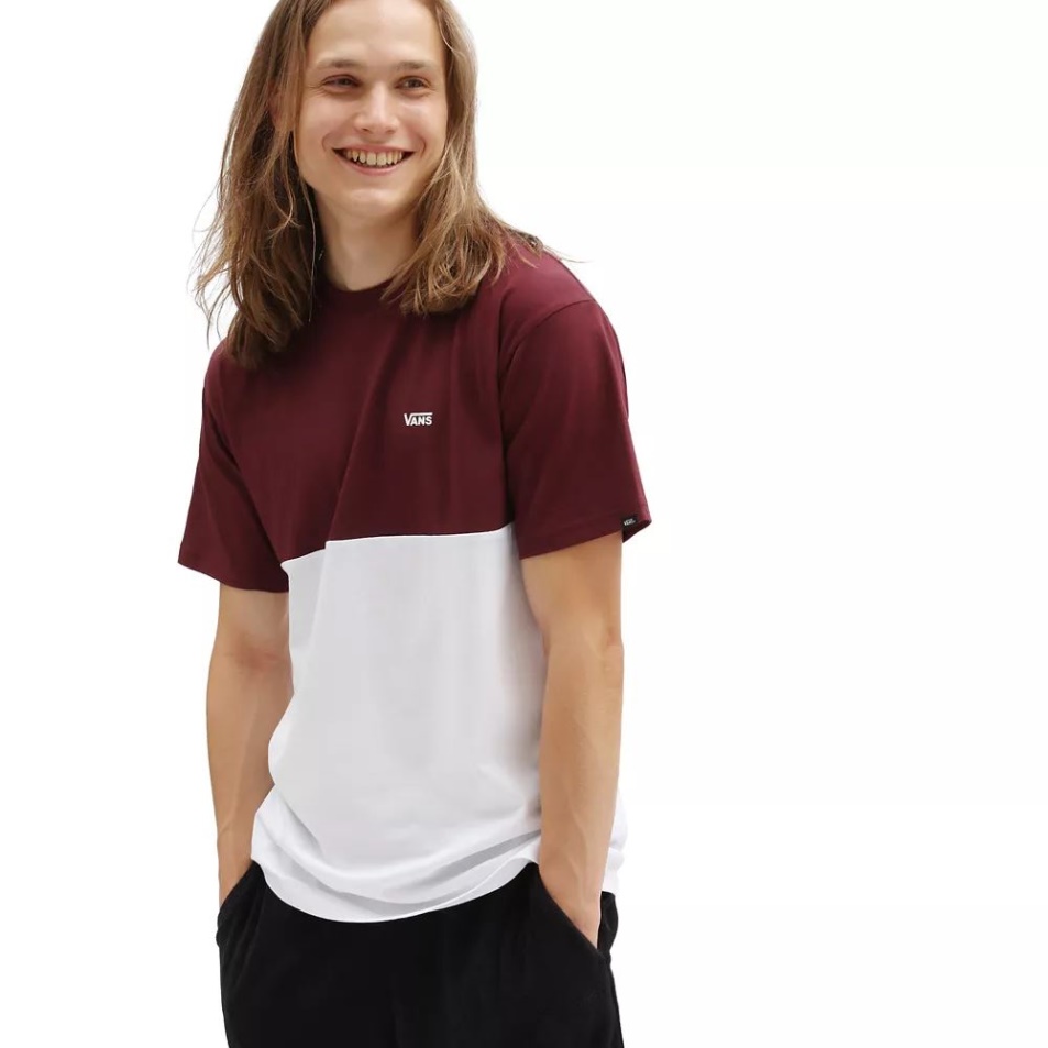 Vans Colorblock Póló Piros