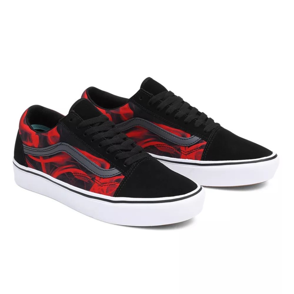 Vans Comfycush Old Skool Cipő Fekete-piros