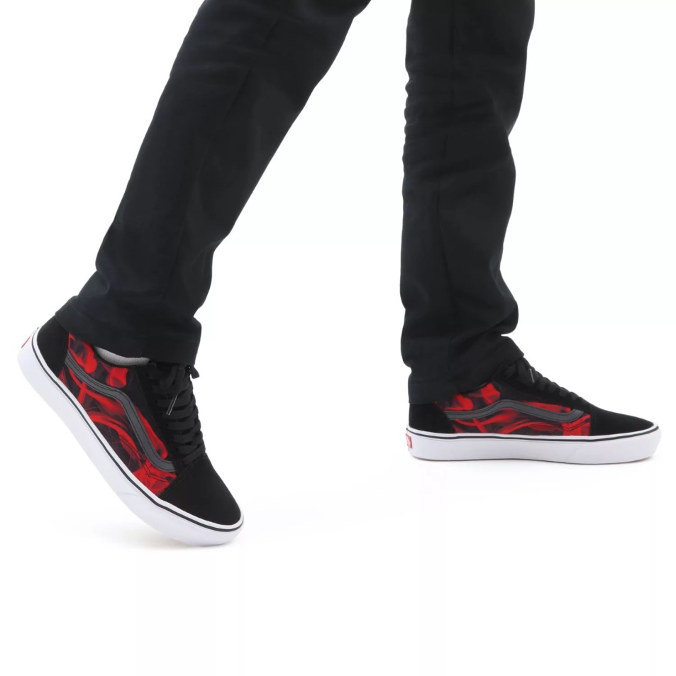 Vans Comfycush Old Skool Cipő Fekete-piros