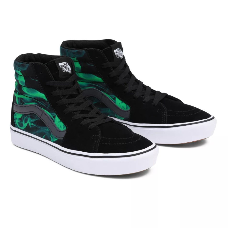 Furgonok Comfycush Sk8-hi Cipő Fekete-zöld