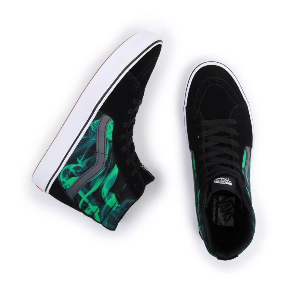 Furgonok Comfycush Sk8-hi Cipő Fekete-zöld