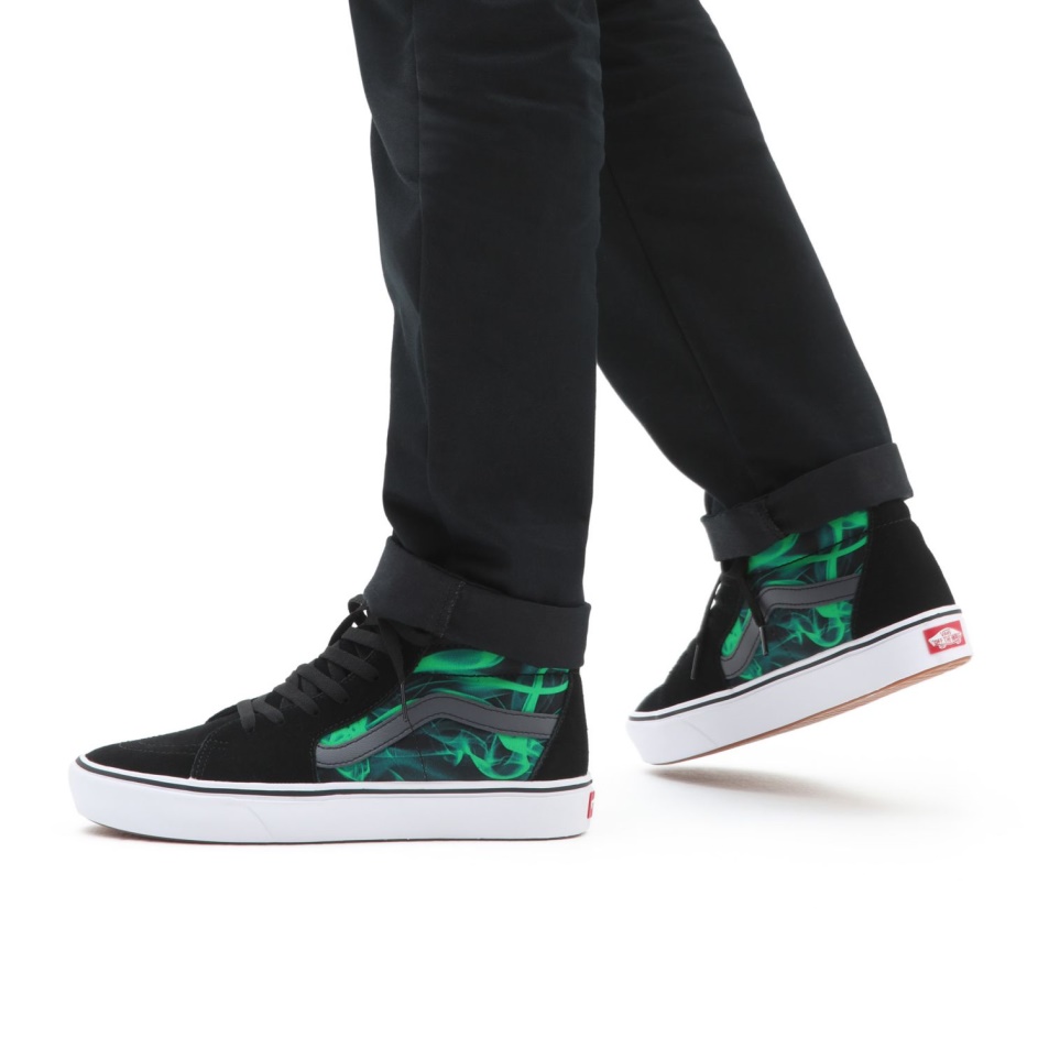 Furgonok Comfycush Sk8-hi Cipő Fekete-zöld