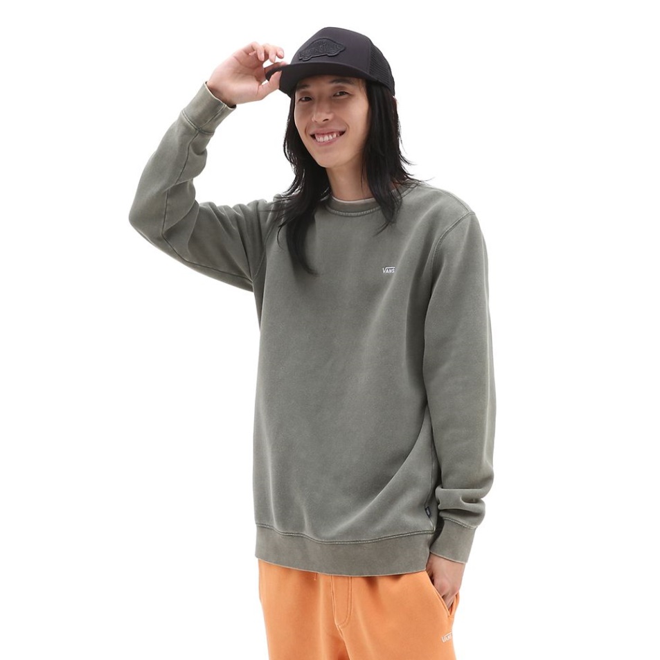 Vans Comfycush Wash Crew Pulóver Zöld